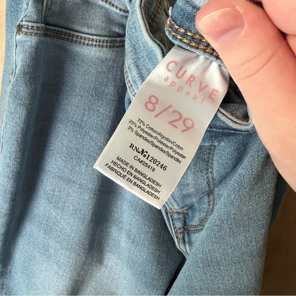 Curve appeal Light Blue jeggings - Picture 8 of 8